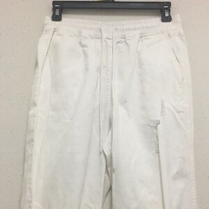 Forever 21 White Distressed Joggers Womens Size S